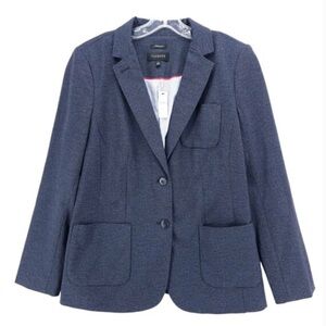 Size 22 Talbots Plus Aberdeen Blue blazer with striped lining.Size 22